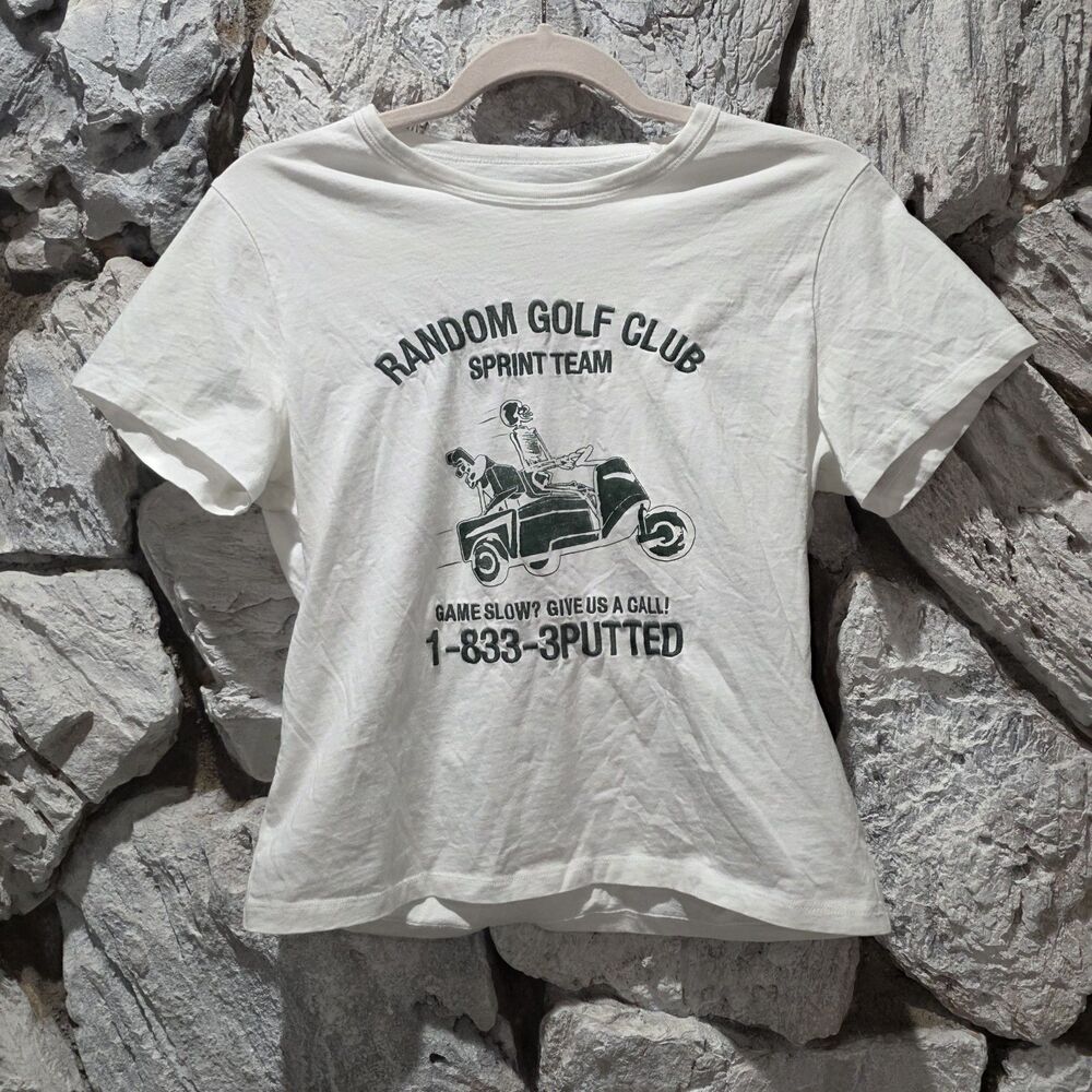 Abercrombie Fitch Random Golf Club Tee Women's Size Small Short Sleeve